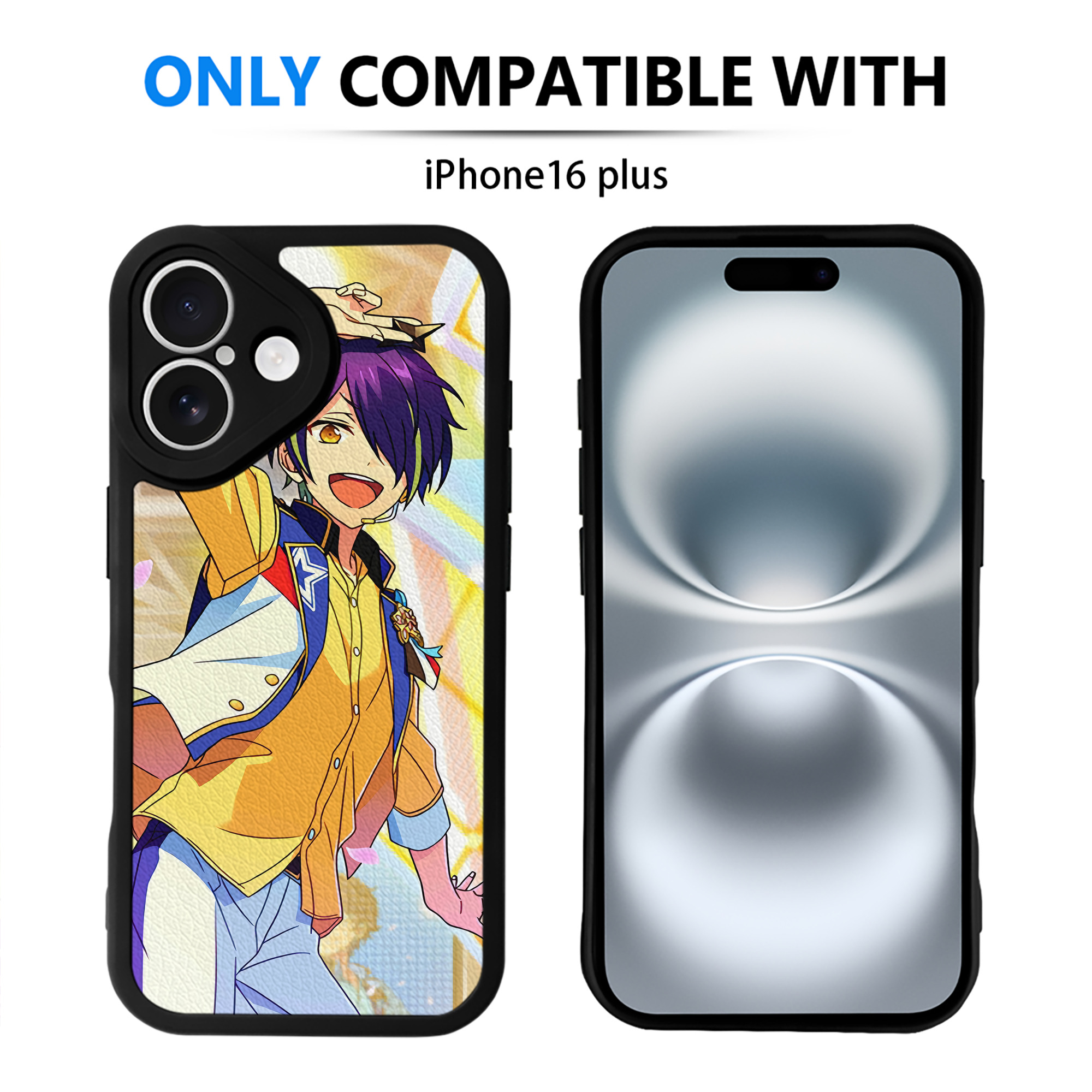 （画像用） あんさんぶるスターズ! Ensemble Stars 【iPhone 16シリーズ対応】シリコンスマホケース（レザー調） 材質：シリコン